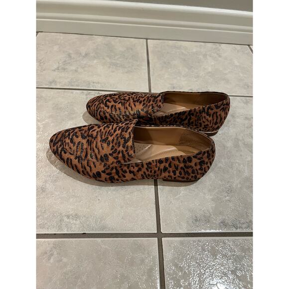 Alex Marie Barton Gold Metallic Leopard Print Slip On Loafers Size 8.5M - Picture 3 of 7
